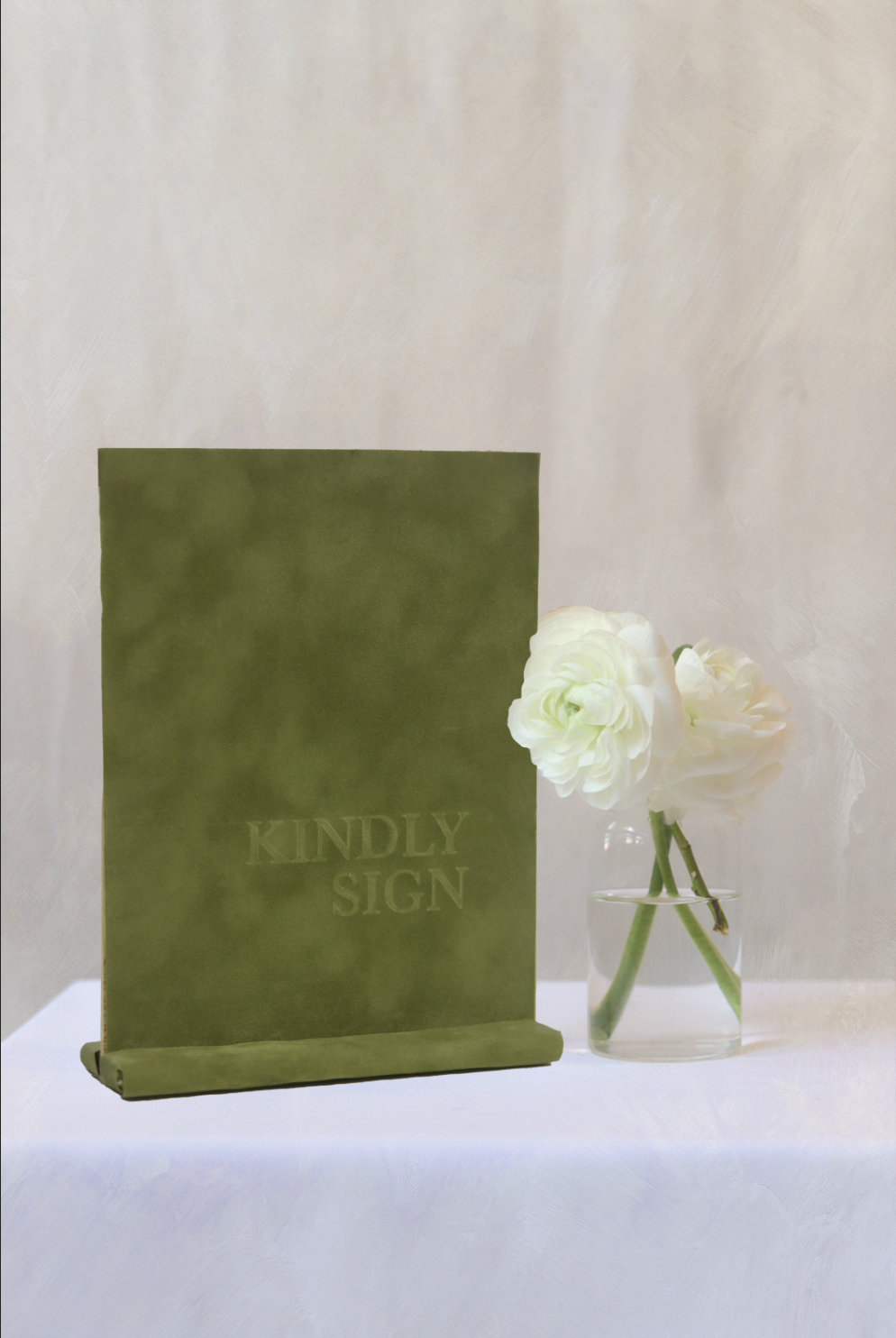 Guest Book Sign | Green Velvet 6"x7.5" | PURCHASE