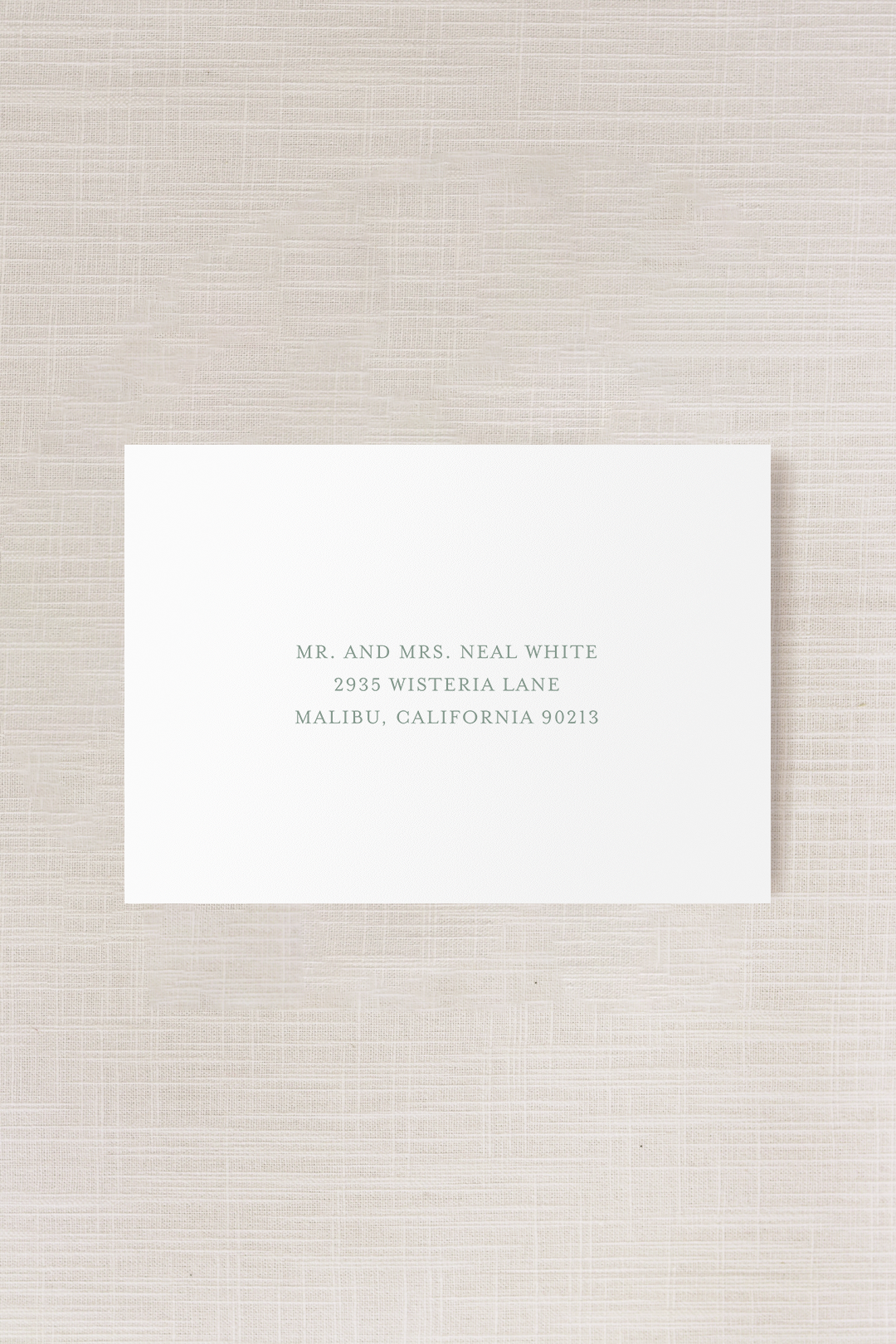 Adrianna Collection | (A7) Serif Addressed Envelope | Flat Print