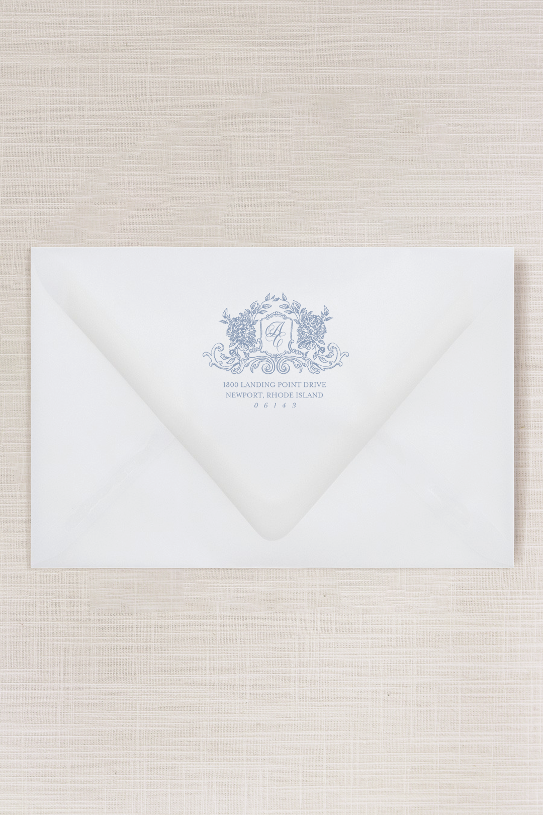 Adrianna Collection | (A9) Serif Addressed Envelope | Flat Print