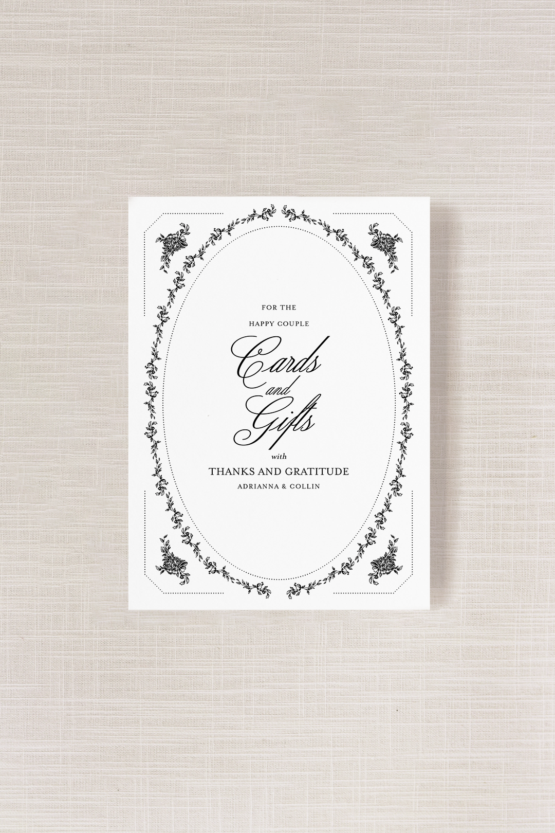 Adrianna Collection | 8" x 10" Cards & Gifts Sign Print | Flat Printing