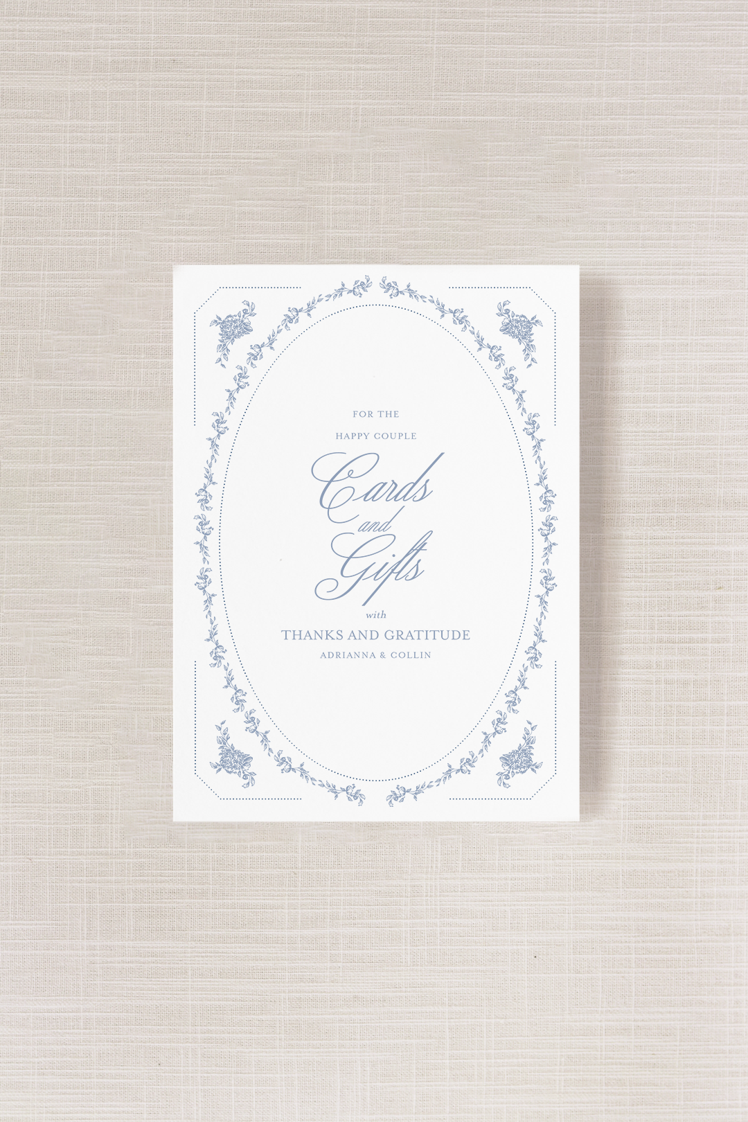 Adrianna Collection | 8" x 10" Cards & Gifts Sign Print | Flat Printing