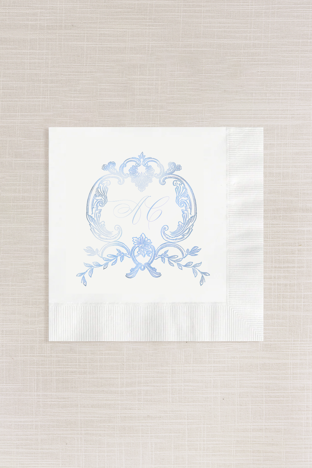 Adrianna Collection | Cocktail Napkins Monogram 2