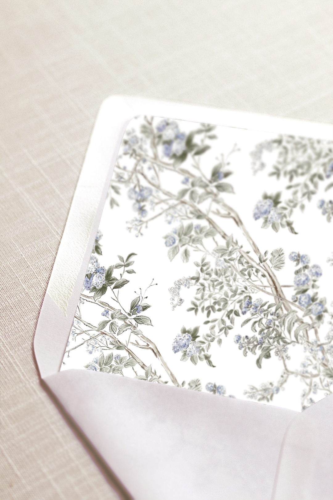 Adrianna Collection | (A9) Envelope Liner No.1 | Hydrangea Foliage