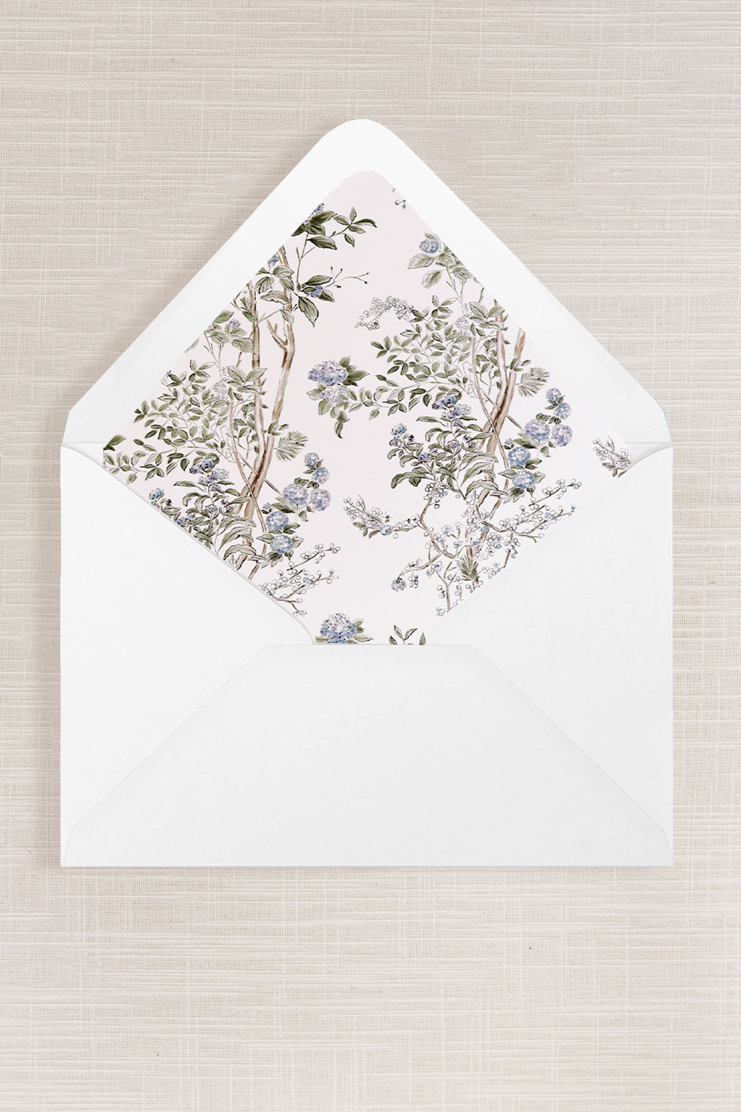 Adrianna Collection | (A9) Envelope Liner No.1 | Hydrangea Foliage
