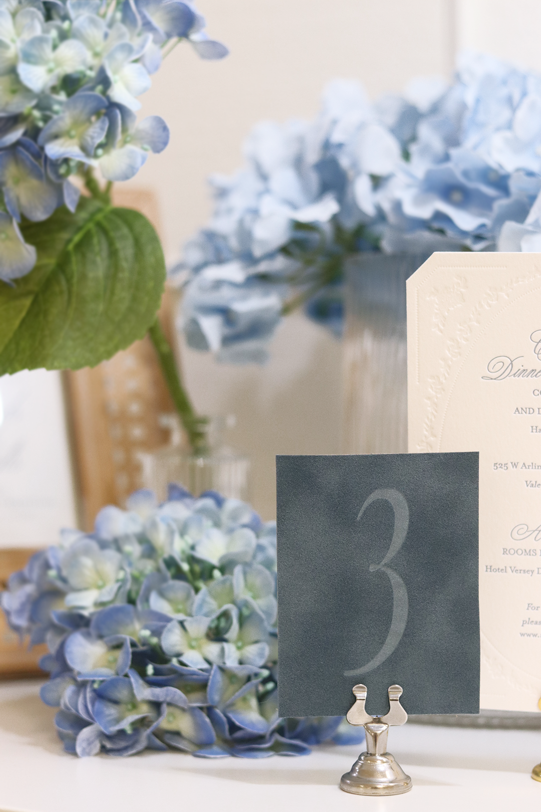 Blue Velvet Table Numbers | PURCHASE