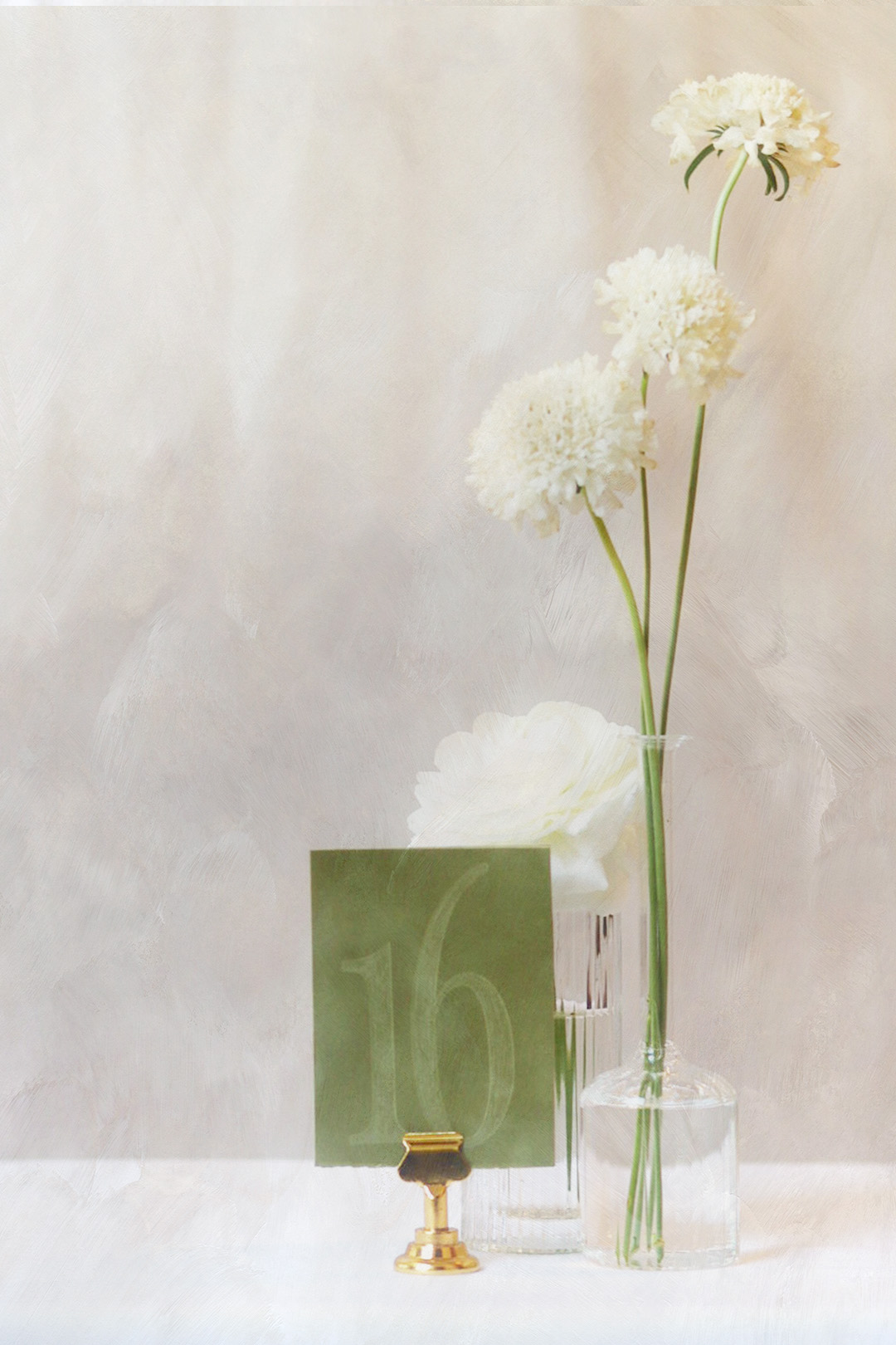 Clover Green Velvet Table Numbers | PURCHASE
