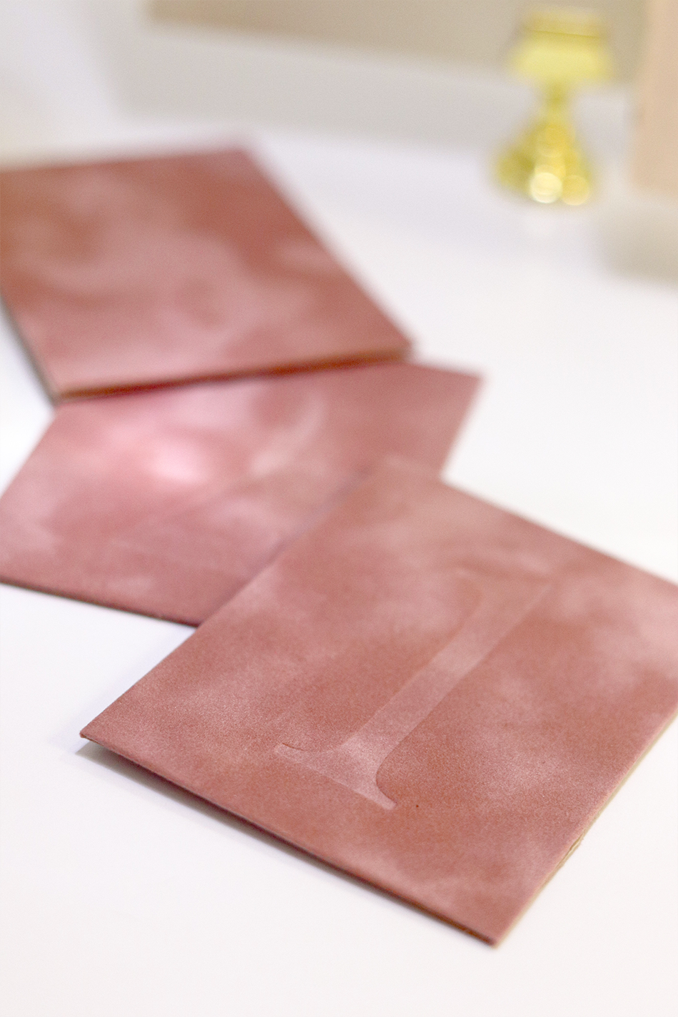 Rose Velvet Table Numbers | PURCHASE