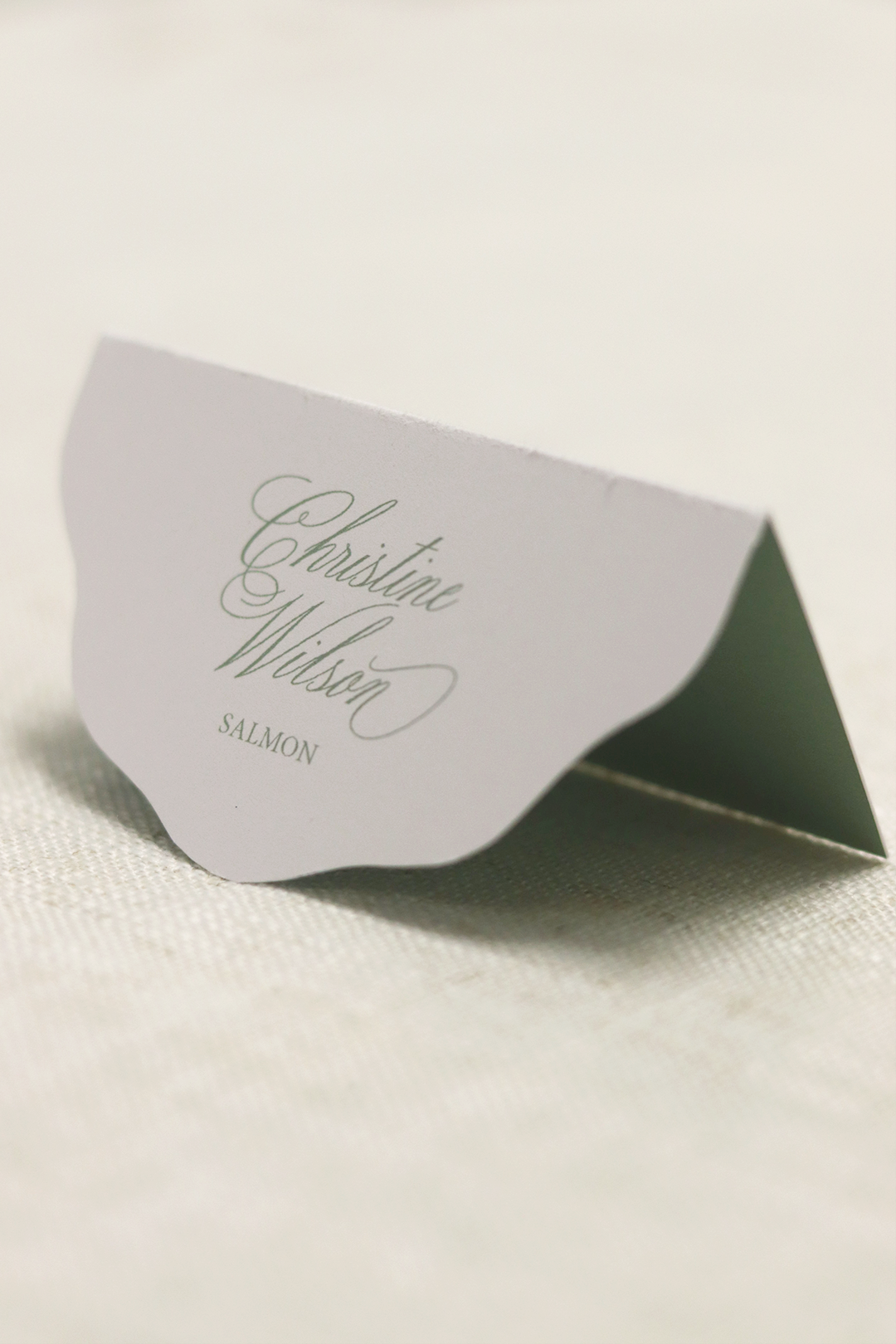 Scalloped Tented | Seating Cards