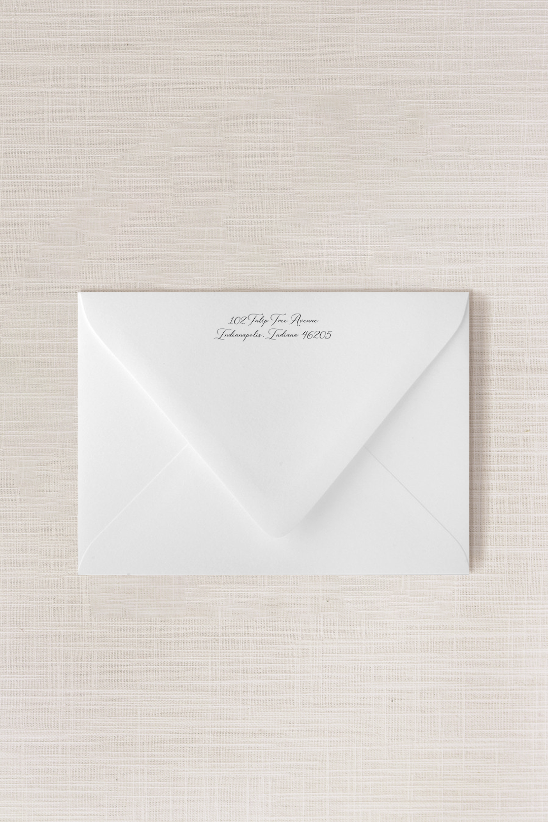 Venue | (A7) Script Addressed Envelope | Flat Print