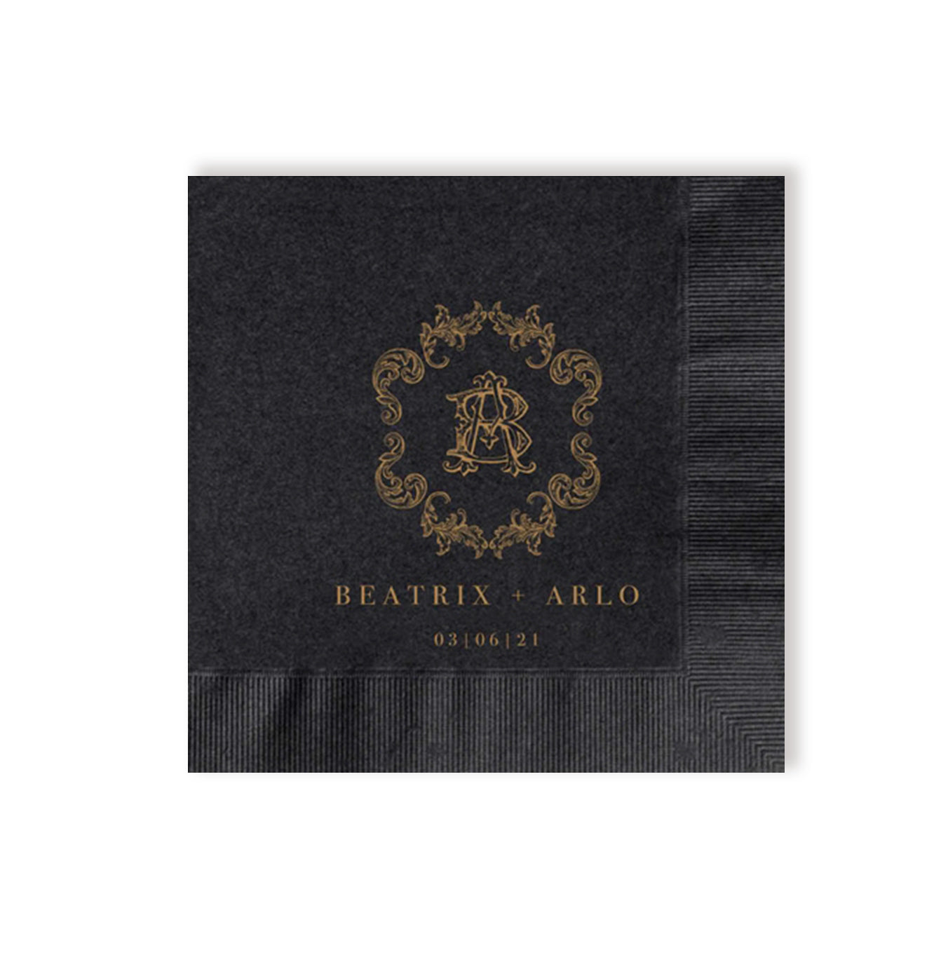 Custom Wedding Cocktail Napkins