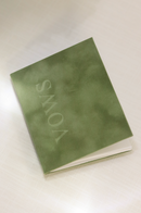 Vow Book  | Green Velvet 4"x 5"