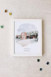 El Monte Sagrado Personalized Watercolor