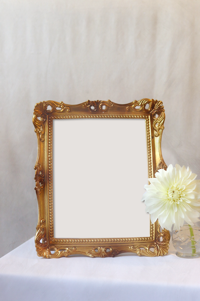 Ornate Gold Frame or Mirror 7" x 9" | RENTAL