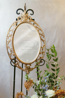 Ornate Oval Gold Mirror 11"x17" | LOCAL RENTAL