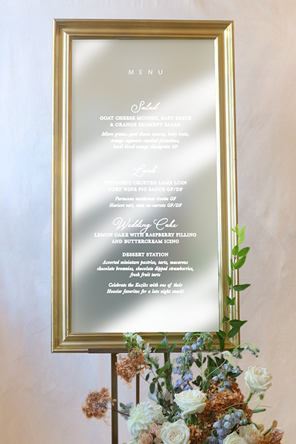Traditional Gold Framed Mirrors 20"x40" | RENTAL