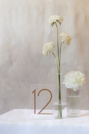 Acrylic Block Table Numbers | RENTAL