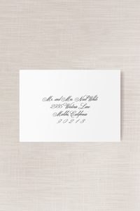 Adrianna Collection | (A7) Script Addressed Envelope | Flat Print