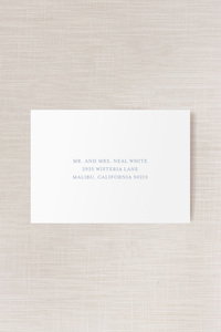 Adrianna Collection | (A7) Serif Addressed Envelope | Flat Print