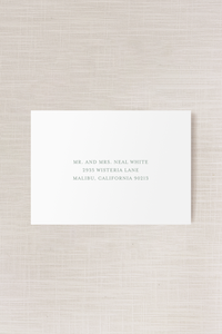 Adrianna Collection | (A7) Serif Addressed Envelope | Flat Print