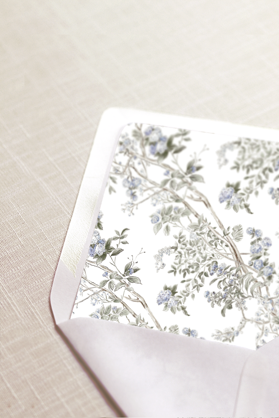 Adrianna Collection | (A7) Envelope Liner No.1 | Hydrangea Foliage