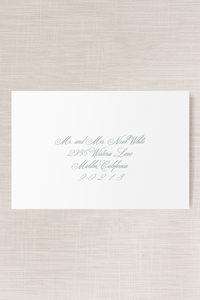 Adrianna Collection | (A9) Script Addressed Envelope | Flat Print