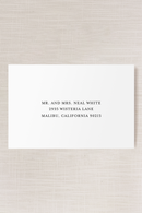 Adrianna Collection | (A9) Serif Addressed Envelope | Flat Print