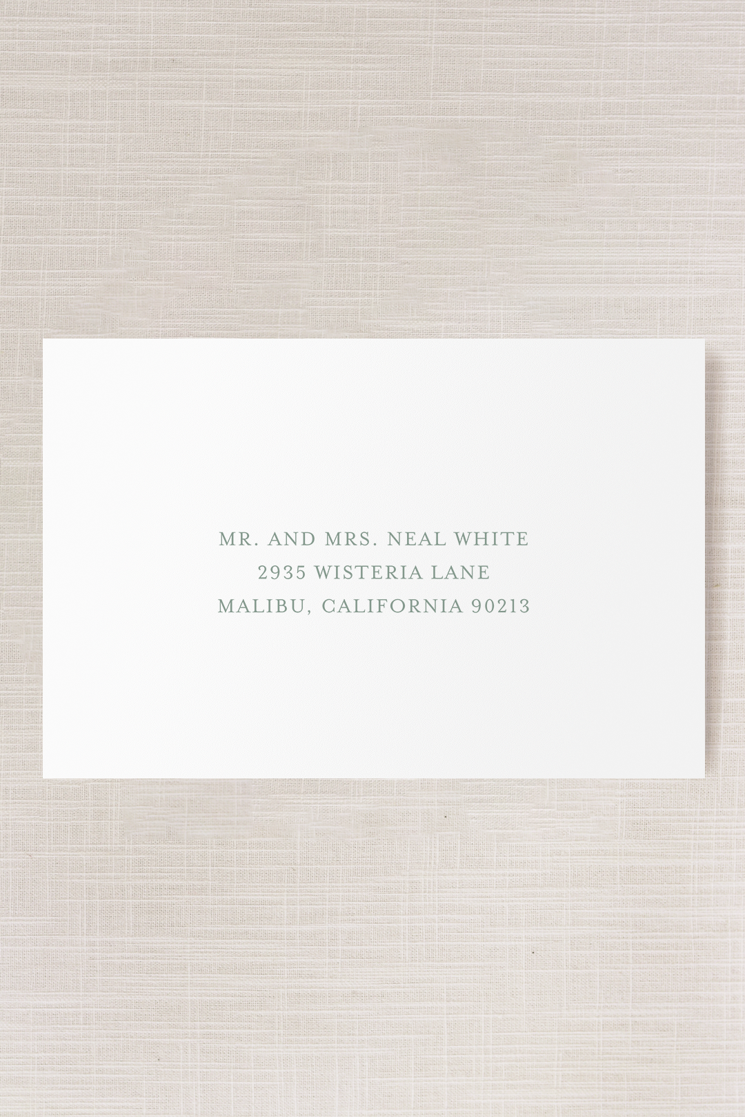 Adrianna Collection | (A9) Serif Addressed Envelope | Flat Print