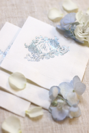 Adrianna Collection | Cocktail Napkins Monogram 1