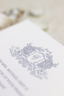 Adrianna Collection | 5.75"x 9.25" (A10) Invitation Card | Letterpress Printing