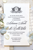 Adrianna Collection | 5.75"x 9.25" (A10) Invitation Card | Letterpress Printing