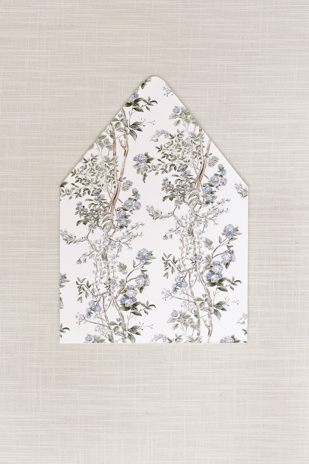 Adrianna Collection | (A7) Envelope Liner No.1 | Hydrangea Foliage