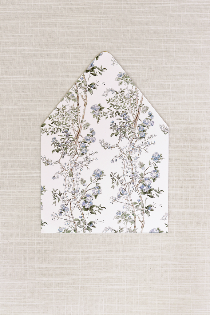 Adrianna Collection | (A9) Envelope Liner No.1 | Hydrangea Foliage