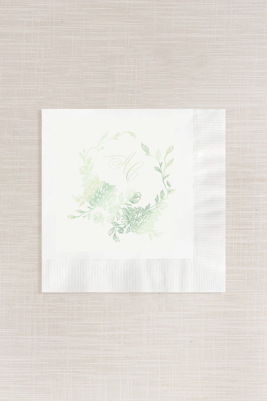 Adrianna Collection | Cocktail Napkins Monogram 3