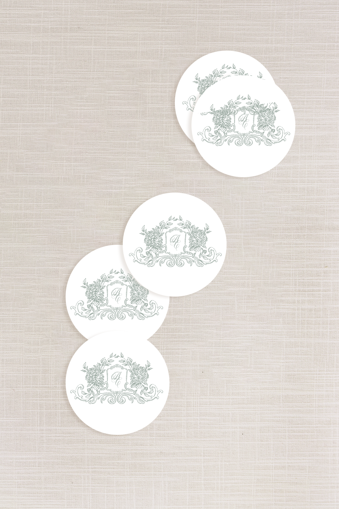 Adrianna Collection | 1.5" Round Stickers | Flat Printing