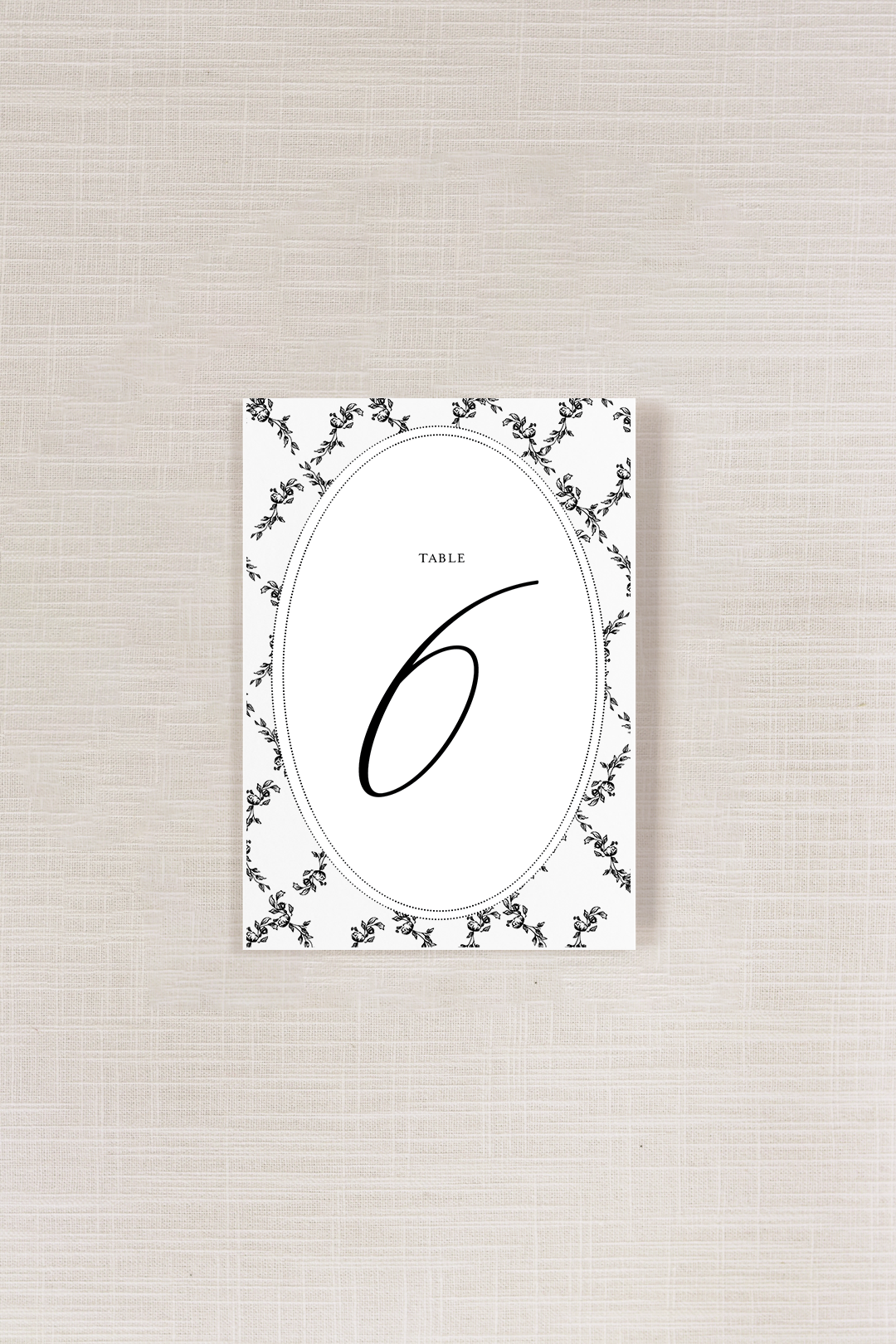 Adrianna Collection | 4.25 "x 5.5" (A2) Table Numbers | Flat Printing