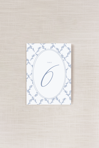 Adrianna Collection | 4.25 "x 5.5" (A2) Table Numbers | Flat Printing