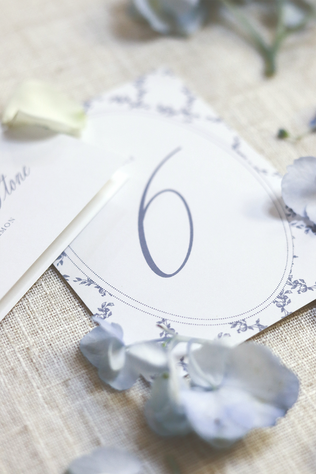 Adrianna Collection | 4.25 "x 5.5" (A2) Table Numbers | Flat Printing