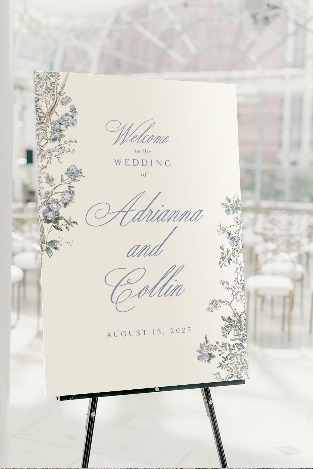 Adrianna Collection Laminated Welcome Sign 24"x36" | PURCHASE