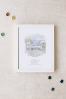 Indianapolis Artsgarden Venue Personalized Watercolor