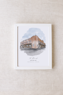 Biltwell Event Center Personalized Watercolor