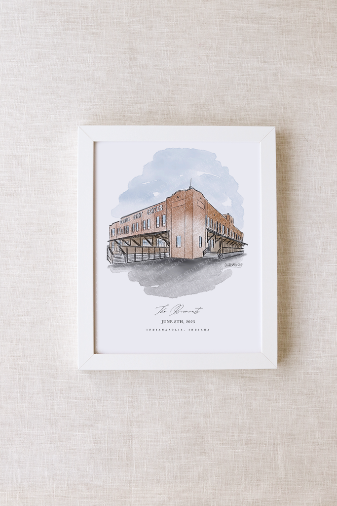 Biltwell Event Center Personalized Watercolor