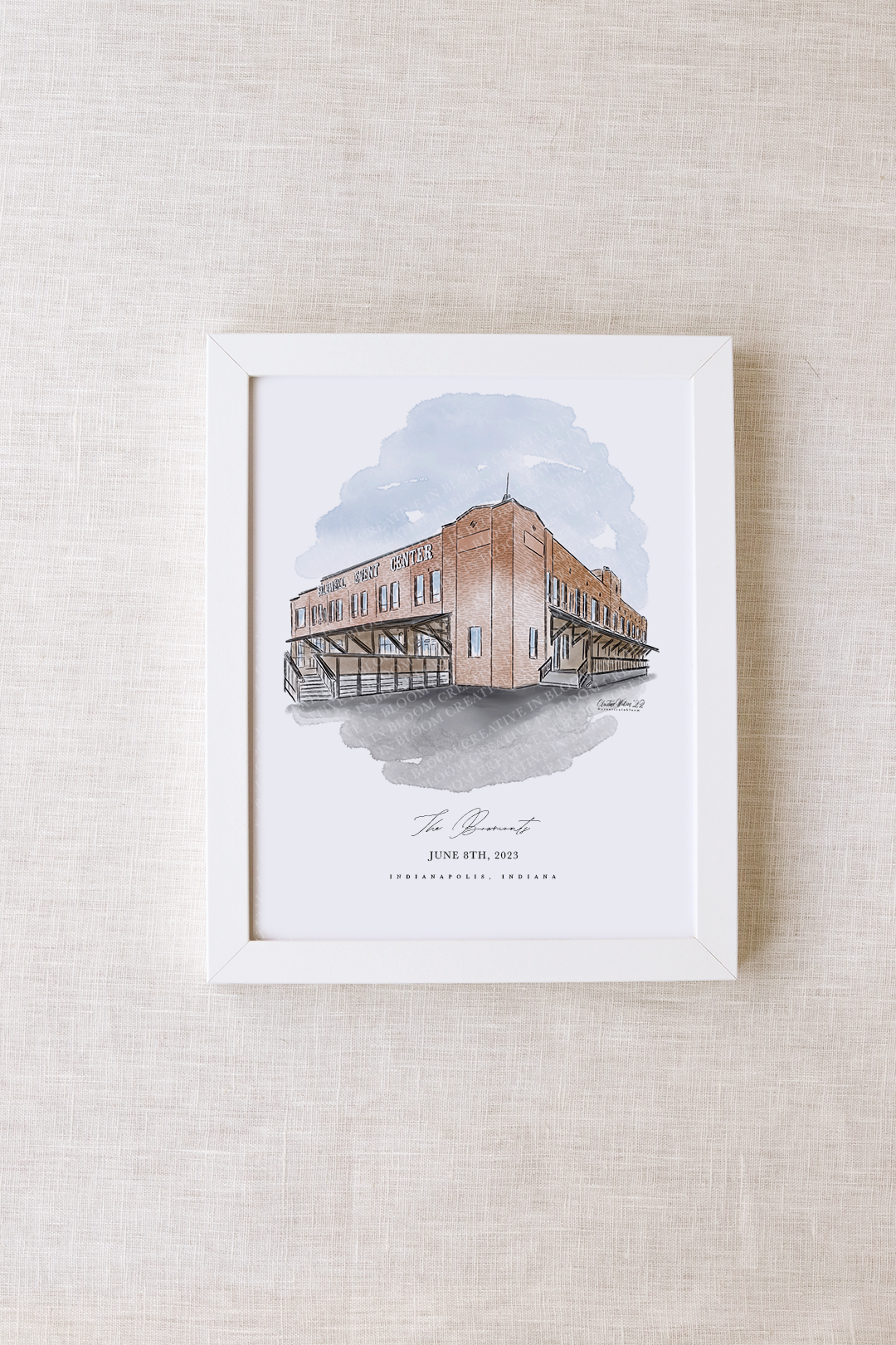 Biltwell Event Center Personalized Watercolor
