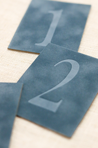 Blue Velvet Table Numbers | PURCHASE