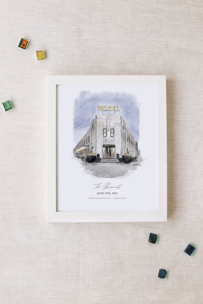 Bottleworks Hotel Personalized Watercolor