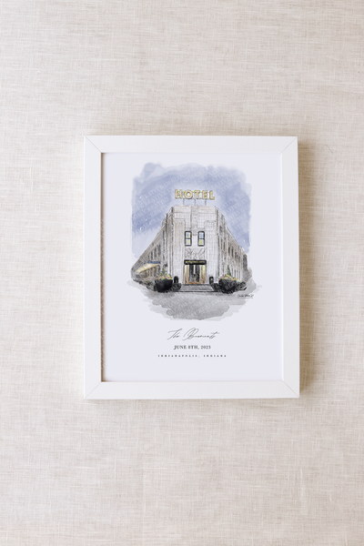 Bottleworks Hotel Personalized Watercolor