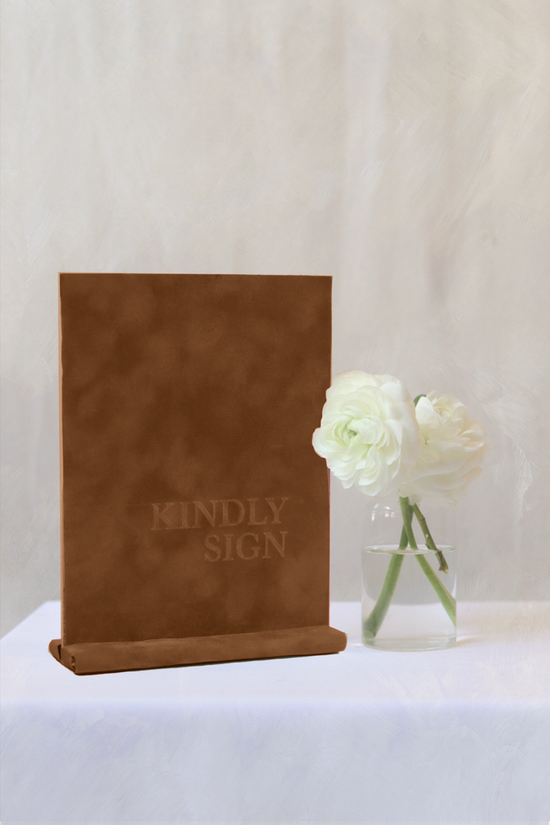 Guest Book Sign  | Cinnamon Velvet 6"x7.5" | PURCHASE