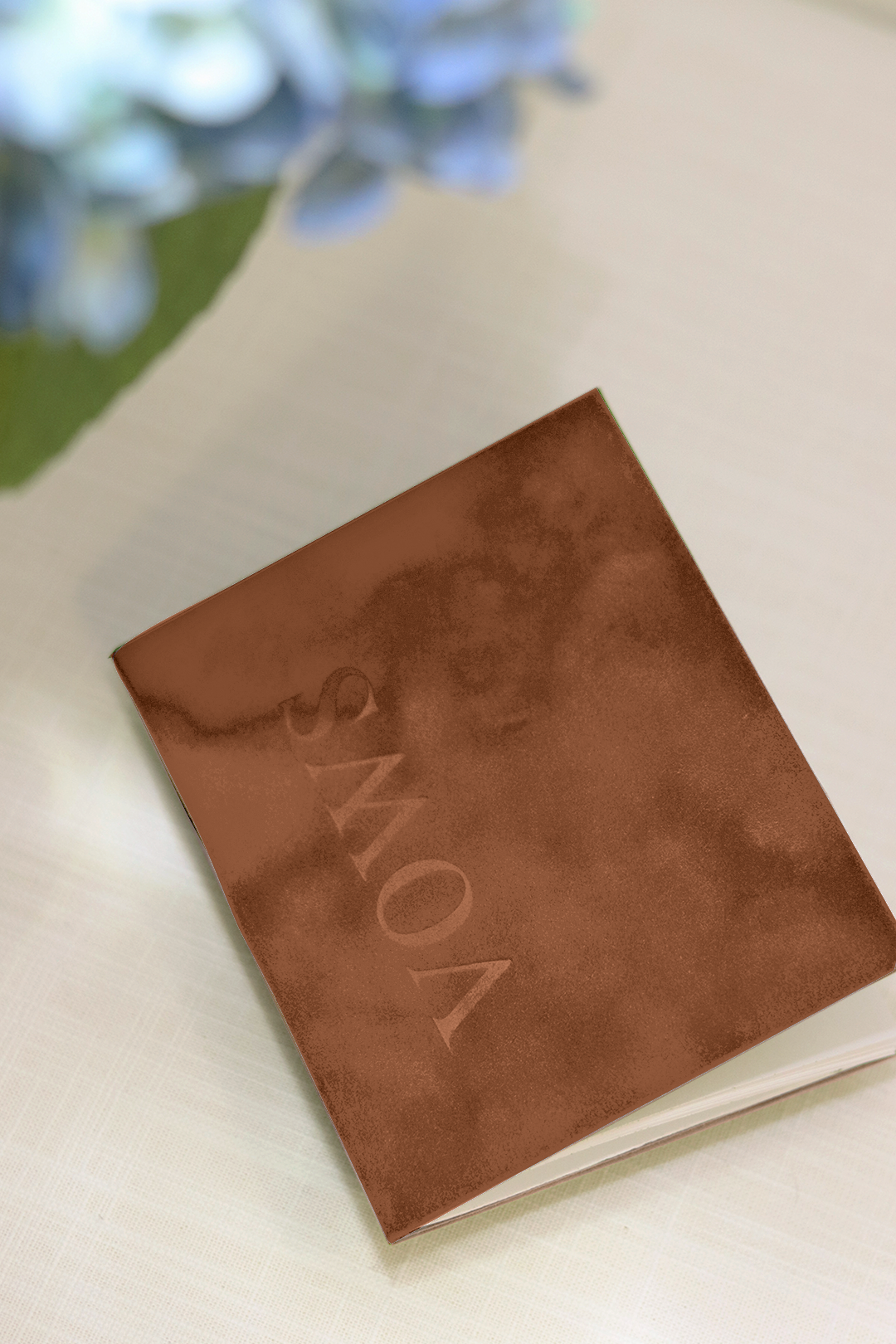 Vow Book  | Cinnamon Velvet 4"x 5"