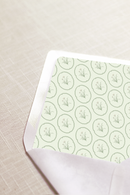 Clare Collection | (A7) Envelope Liner No.1 | Sage Green Dainty Print