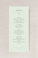 Clare Collection | 4"x 9" Menu Card | Flat Printing