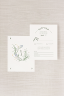 Clare Collection | 4.25 "x 5.5" (A2) Response Card | Sage Green Flat Printing